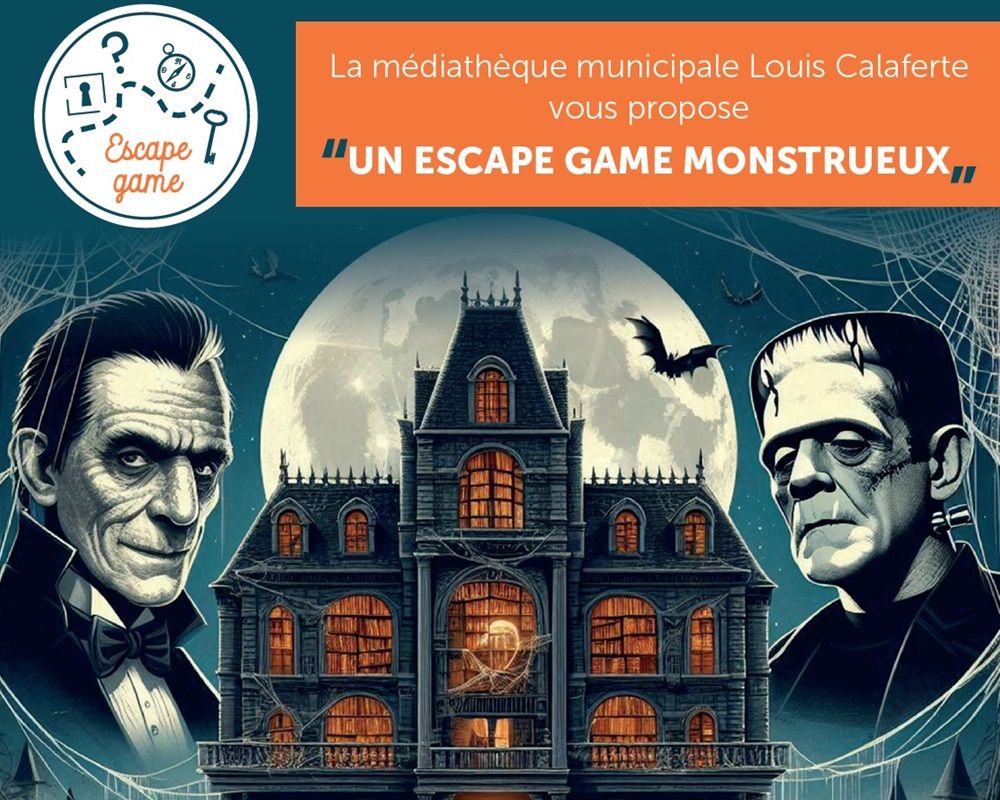 Escape game monstrueux<br>Médiathèque Louis Calaferte